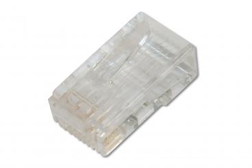 CAT 6 Modular Stecker für Rundkabel, ungeschirmt, Pass through Stecker 
