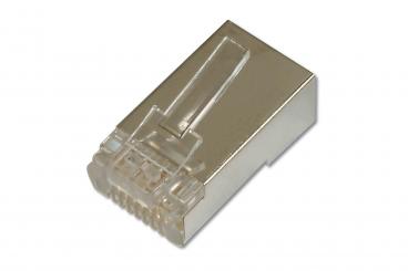 CAT 6 Modularstecker für Rundkabel, Pass through Stecker 