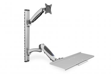 Arbeitsplatz (Monitor, Tastatur, Maus) Wandmontage 