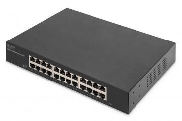 24-Port Gigabit Switch, 19 Zoll, Unmanaged 