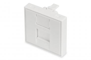 45x45 mm Frontplatte für Kabelkanäle 