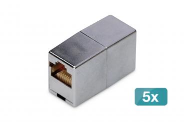 CAT 5e, Klasse D, RJ45 Modulare Kupplung - 5 Stk. 