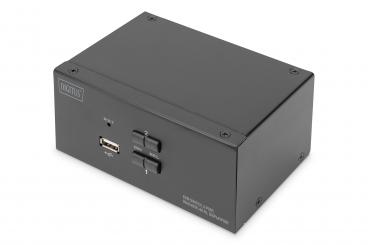 KVM-Switch, 2 Port, Dual Display, 4K, DisplayPort® 